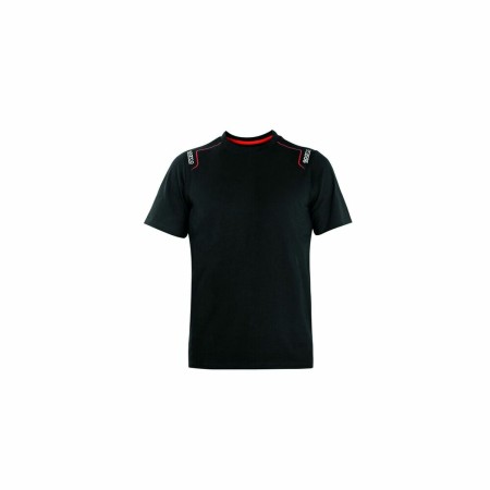 Maglia a Maniche Corte Sparco Tech Stretch Trenton Nero