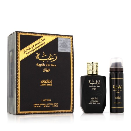 Cofanetto Profumo Uomo Lattafa EDP Raghba 2 Pezzi