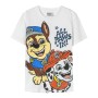 Maglia a Maniche Corte per Bambini The Paw Patrol Bianco