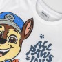 Maglia a Maniche Corte per Bambini The Paw Patrol Bianco