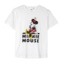 Maglia a Maniche Corte per Bambini Minnie Mouse Bianco