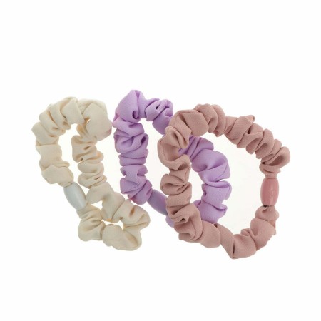 Elastici per capelli Inca  Beige Rosa Lilla (3 Pezzi)