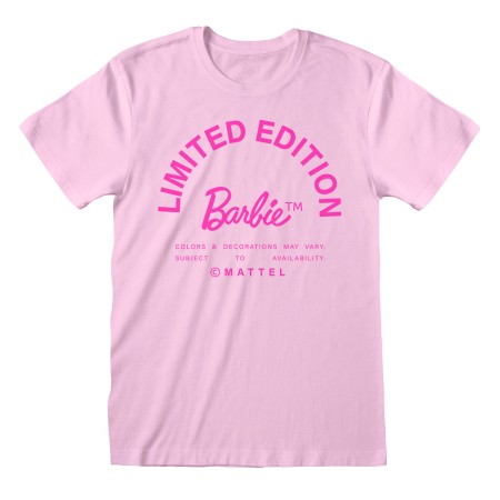 Maglia a Maniche Corte Barbie Limited Edition Rosa chiaro Unisex