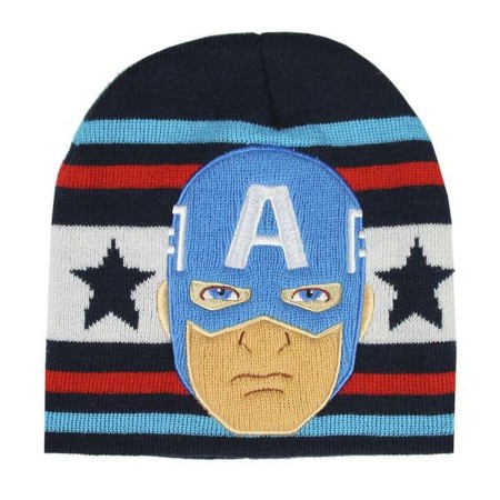 Berretto per Bambini Captain America The Avengers Blu Marino (Taglia unica)