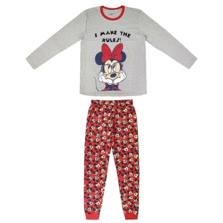 Pigiama Minnie Mouse Donna Grigio (Adulti)