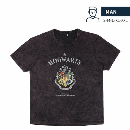 Maglia a Maniche Corte Uomo Harry Potter Grigio scuro