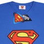 Maglia a Maniche Corte Superman Logo Azzurro Unisex