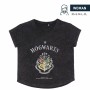 Maglia a Maniche Corte Donna Harry Potter Grigio Grigio scuro