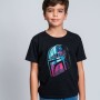 Maglia a Maniche Corte per Bambini The Mandalorian Nero