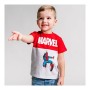 Maglia a Maniche Corte per Bambini Marvel 2 Unità Grigio