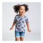 Maglia a Maniche Corte per Bambini Minnie Mouse Grigio