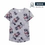 Maglia a Maniche Corte Donna Minnie Mouse Grigio