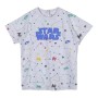 Maglia a Maniche Corte per Bambini Star Wars 2 Unità Grigio