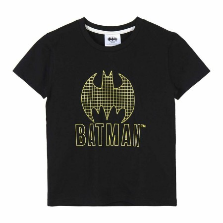 Maglia a Maniche Corte per Bambini Batman Nero