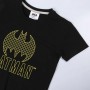 Maglia a Maniche Corte per Bambini Batman Nero