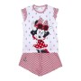 Pigiama Estivo Minnie Mouse Bianco Rosso