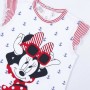 Pigiama Estivo Minnie Mouse Bianco Rosso