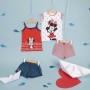 Pigiama Estivo Minnie Mouse Bianco Rosso