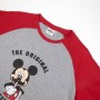 Pigiama Estivo Mickey Mouse Uomo Rosso Grigio (Adulti)