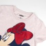 Maglia a Maniche Corte per Bambini Minnie Mouse Rosa