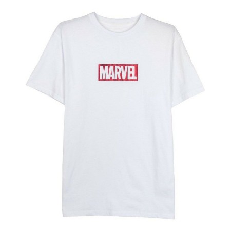 Maglia a Maniche Corte Uomo Marvel Bianco Adulti