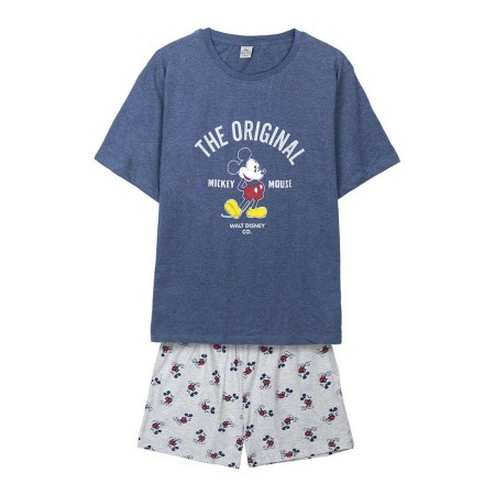 Pigiama Mickey Mouse Uomo Blu scuro (Adulti)