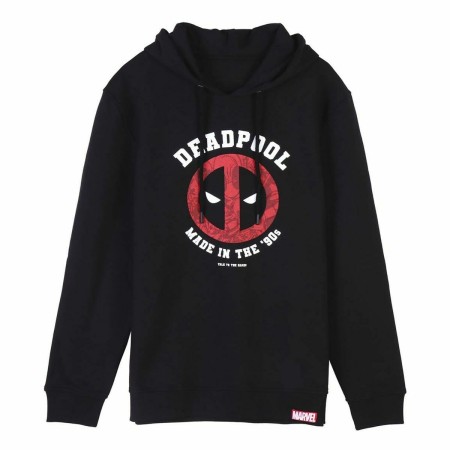 Felpa con Cappuccio Uomo Deadpool Nero