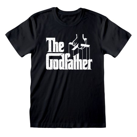 Maglia a Maniche Corte The Godfather Logo Nero Unisex