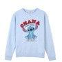 Felpa senza Cappuccio Unisex Stitch Azzurro Chiaro