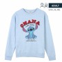 Felpa senza Cappuccio Unisex Stitch Azzurro Chiaro