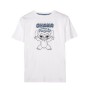 Maglia a Maniche Corte Uomo Stitch Bianco