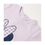 Maglia a Maniche Corte per Bambini Minnie Mouse Viola