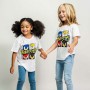 Maglia a Maniche Corte per Bambini Sonic Bianco