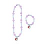 Set di Collana e Bracciali Princesses Disney Viola 2 Pezzi Turchese