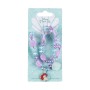 Set di Collana e Bracciali Princesses Disney Viola 2 Pezzi Turchese