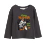 Maglia a Maniche Lunghe per Bambini Minnie Mouse Halloween Grigio scuro