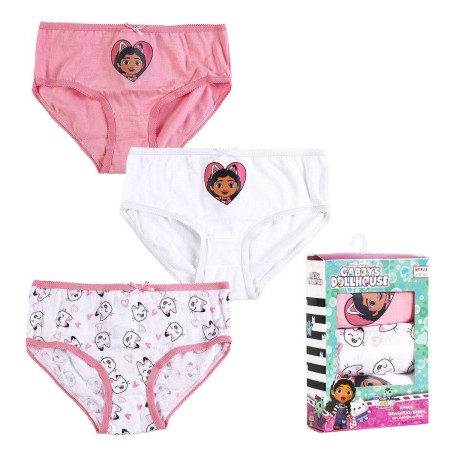 Confezione di Slip da Bambina Gabby's Dollhouse 3 Unità Multicolore