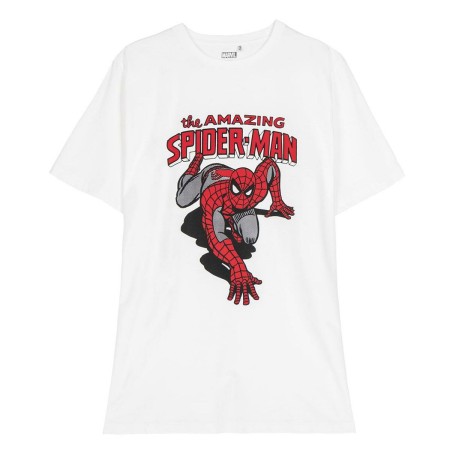 Maglia a Maniche Corte per Bambini Spider-Man Bianco