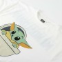 Maglia a Maniche Corte per Bambini The Mandalorian Bianco