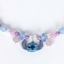 Collana Bambina Stitch Azzurro Viola