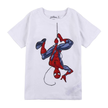 Maglia a Maniche Corte per Bambini Spider-Man Bianco