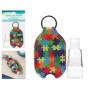 Portachiavi Gel Igienizzante Multicolore Puzzle