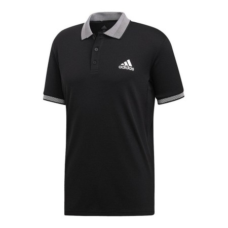 Polo a Maniche Corte Uomo Adidas CLUB SOLID POLO DX1806 Nero Poliestere Uomo XS