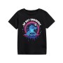 Maglia a Maniche Corte per Bambini Stitch So Not Ordinary Nero