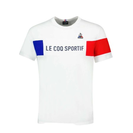 Maglia a Maniche Corte Uomo TRI TEE SS Nº1 M NEW OPTCAL Le coq sportif 2310012 Bianco