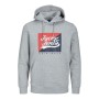 Felpa con Cappuccio Uomo JORBECKS Jack & Jones 12219571 Grigio