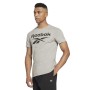 Maglia a Maniche Corte Uomo Reebok BIG LOGO TEE HD4219 Grigio