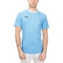 Maglia a Maniche Corte Uomo TEAMLIGA Puma 931832 02 Padel Azzurro