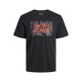 Maglia a Maniche Corte Uomo Jack & Jones TEE SS CREW NECK FST 12232356 Nero