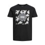 Maglia a Maniche Corte Uomo JJTROPICANA BOX TEE Jack & Jones 12224165 Nero